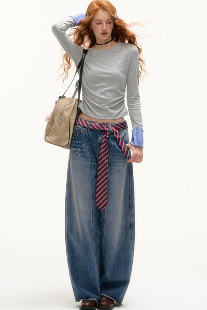 Inner Jean Contrast Jacket Set-Up