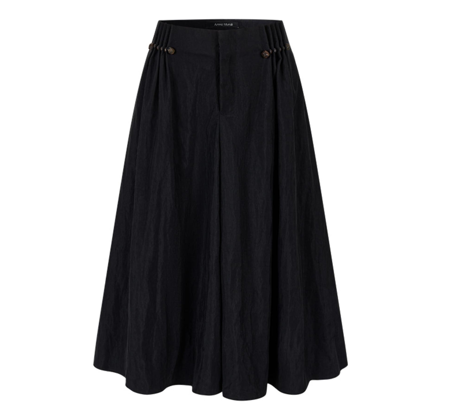 Pleated Pearlescent A-Swing Skirt