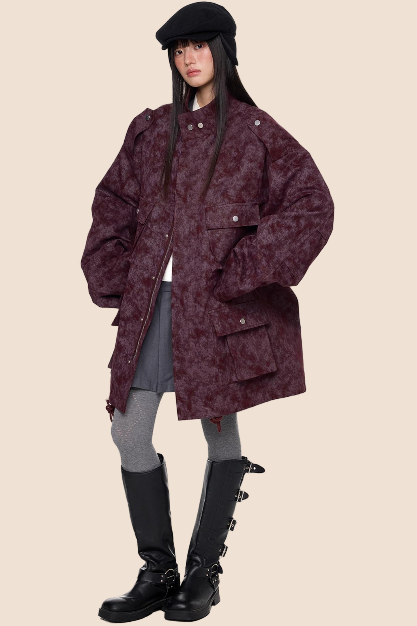 Stand Up Vintage Midi Jacket