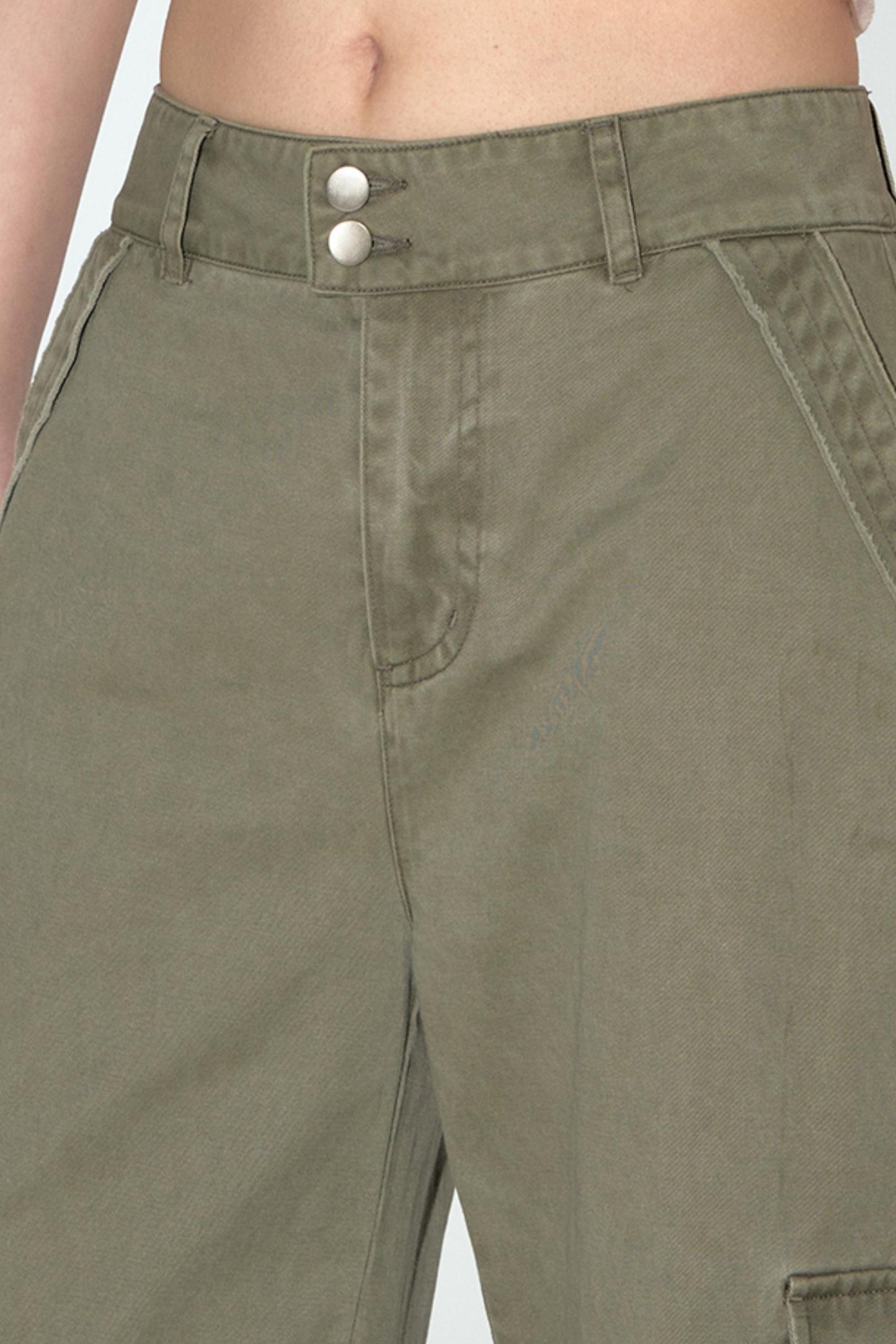 Distressed Cargo Pants