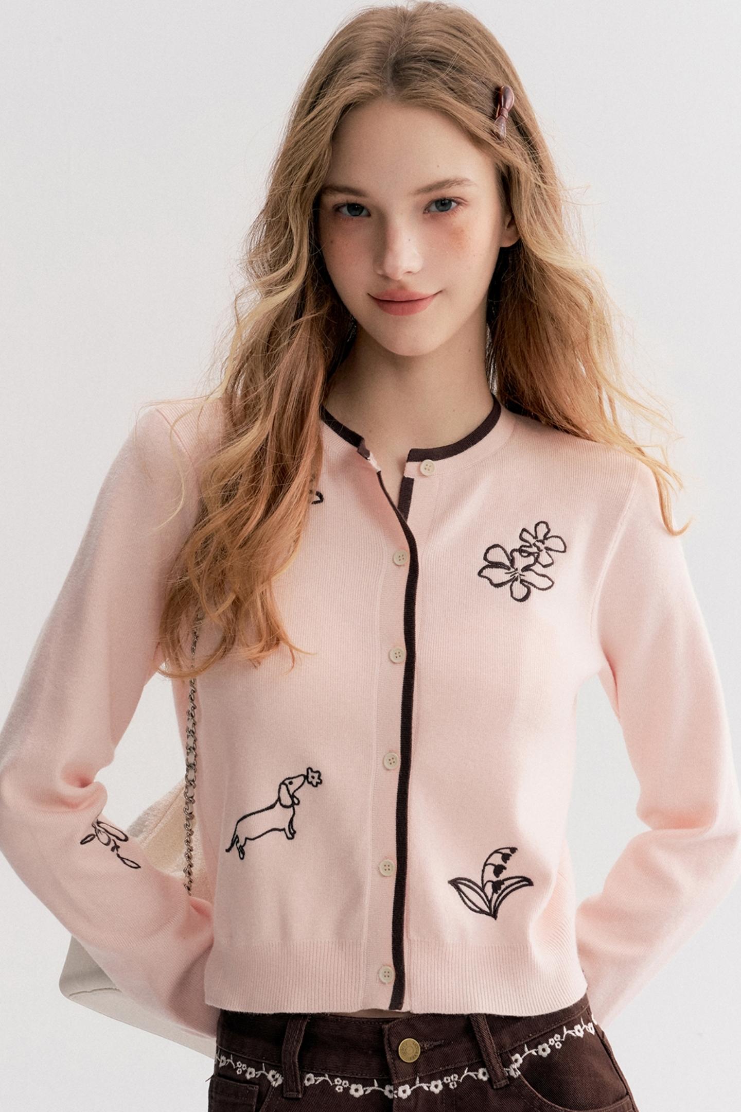 Dream Garden Embroidered Cardigan