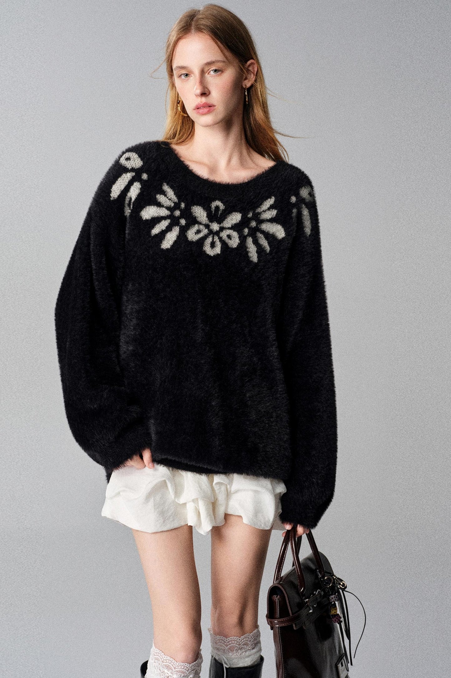 Gilded Dreams Jacquard Sweater