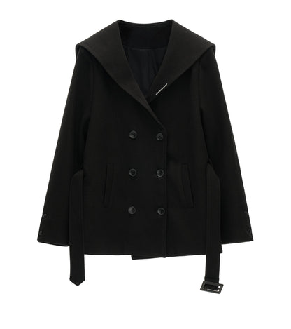 College Style Woolen Coat