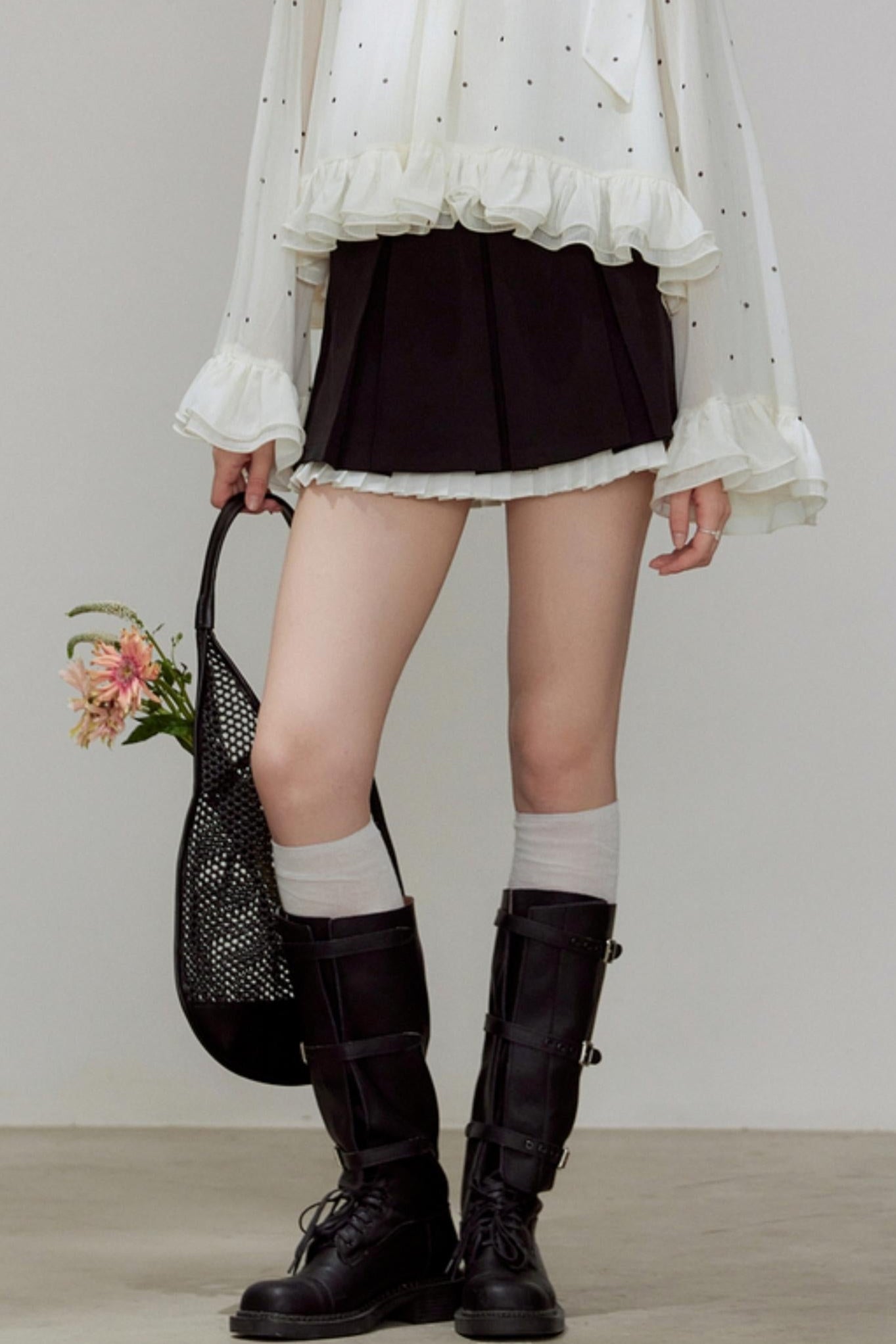 Autumn Pleated A-Line Skirt