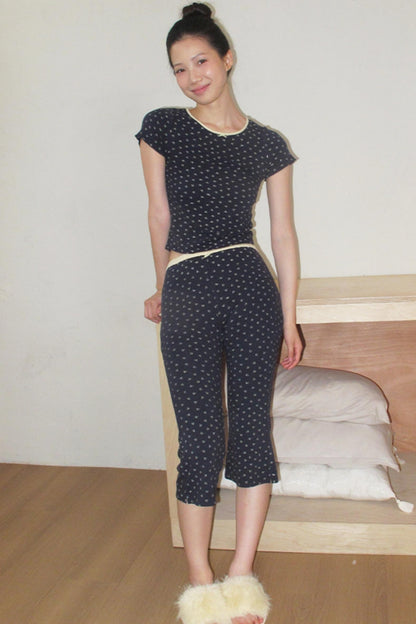 Forest Floral Short Sleeve T-Shirt Set-Up