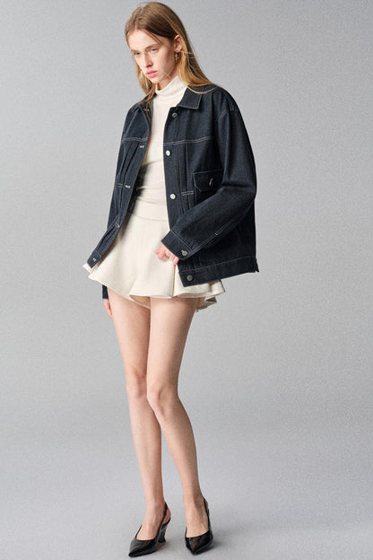 High-Waisted Slimming A-Line Skirt