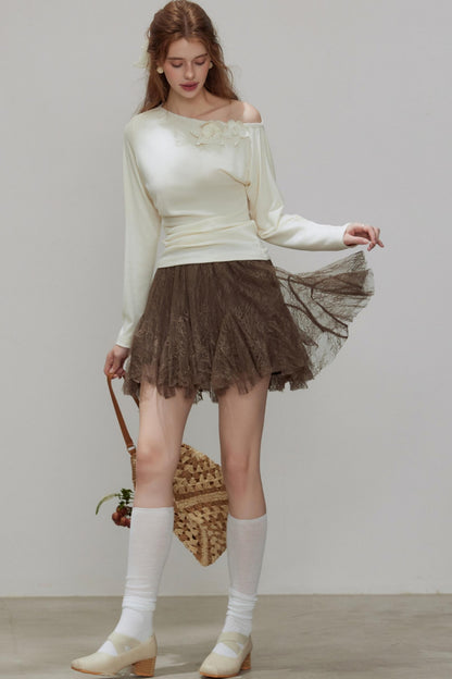 New Knitted Floral Sweater