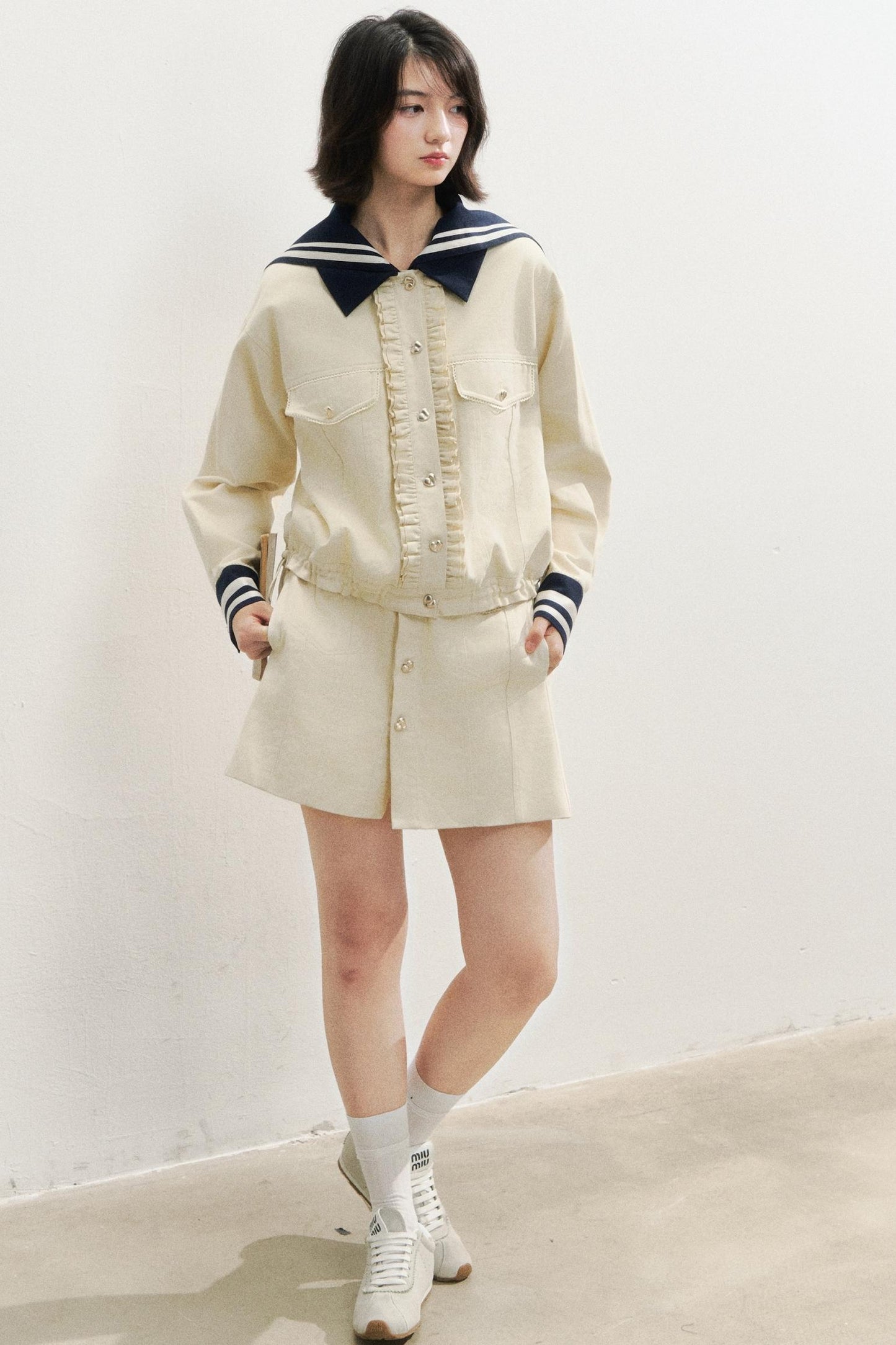 Navy Fashioned Jacket Set-Up