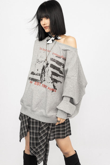 American Long Sleeve Loose Top