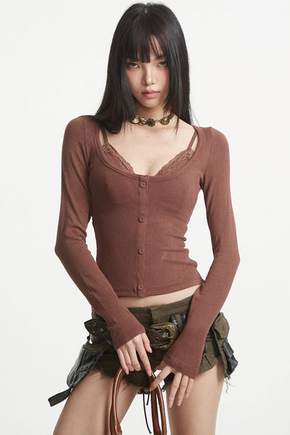 Pure Lace Sleeve Top