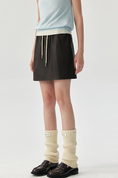 Petite Leather Skirt