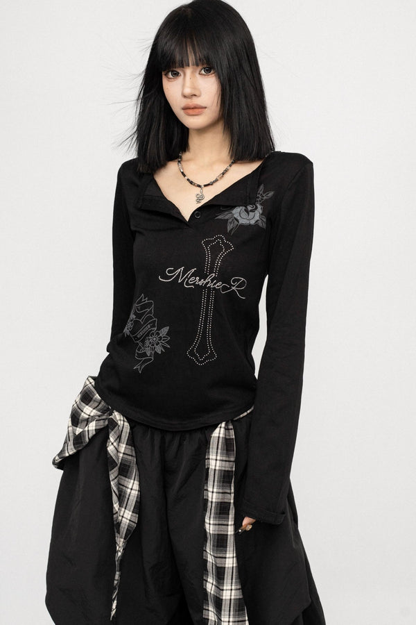 Autumn Retro Long Sleeve Tee