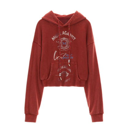 Floral Logo Hooded Sweatshirt