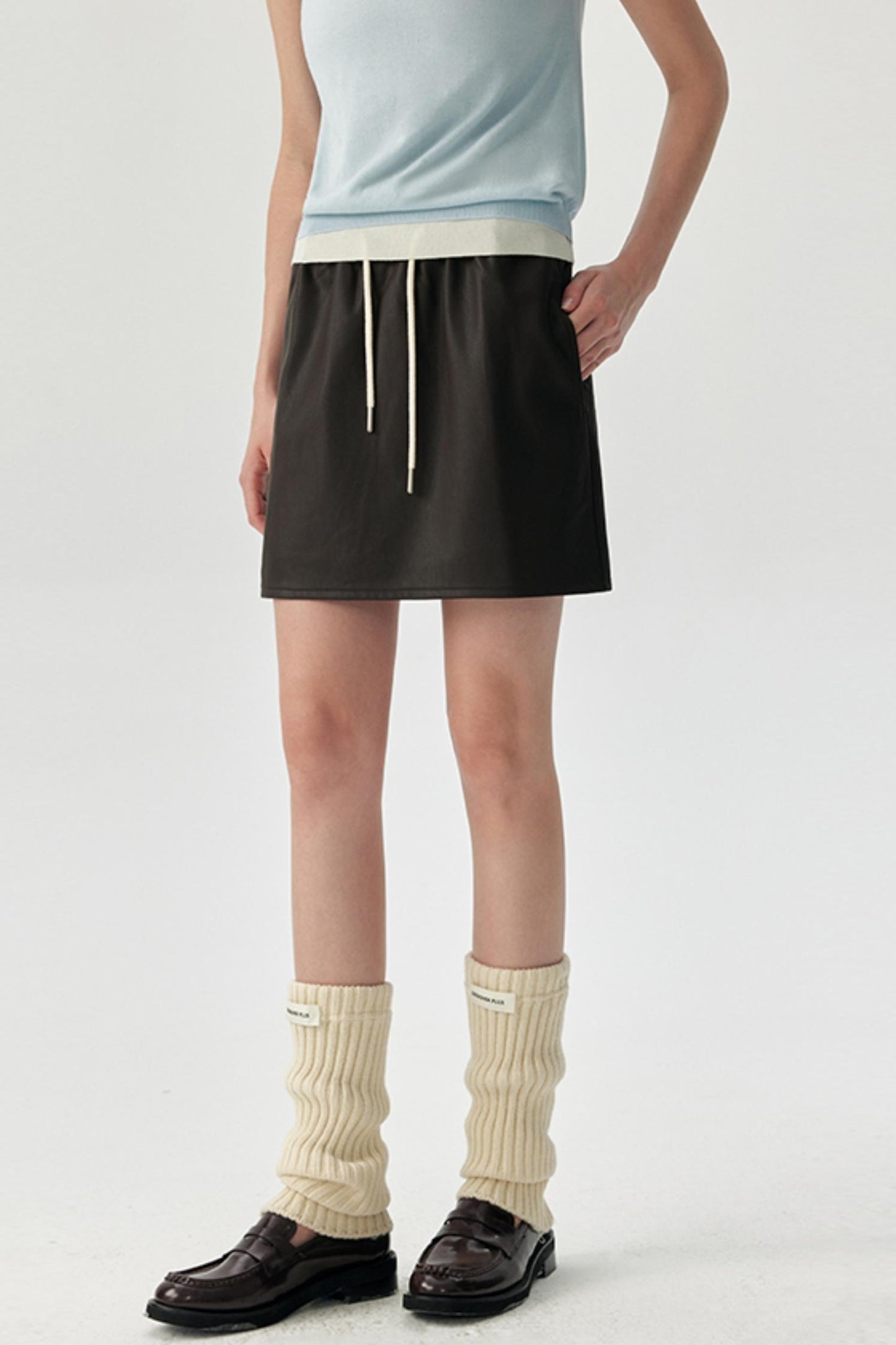 Petite Leather Skirt