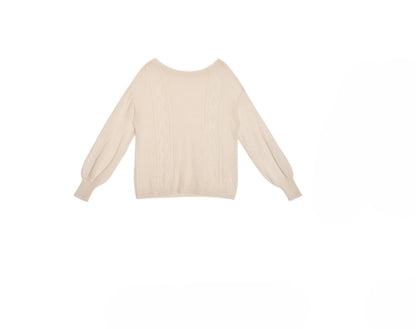 Soft Mist Bat Sleeve Pullover Sweater