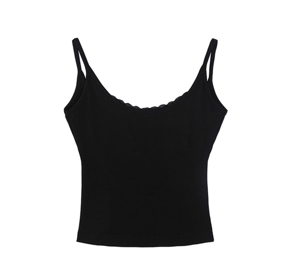 Lace U-Back Tank Top