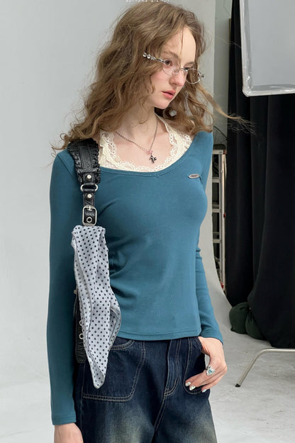 Desire Lace Halterneck Knitted Top