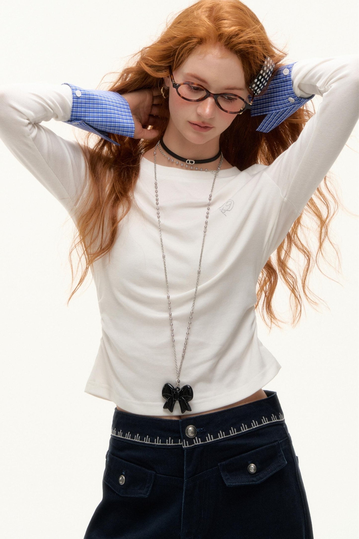 Inner Jean Contrast Jacket Set-Up