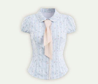 Holiday Floral Plaid Set