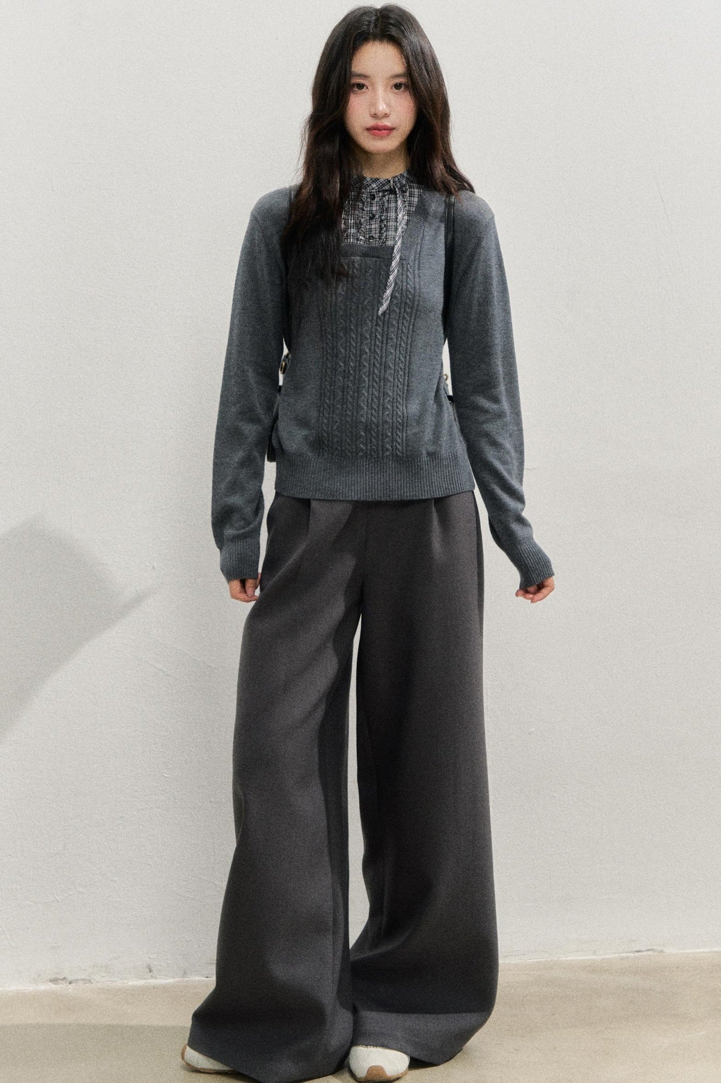 Vintage Plaid Waist Pants