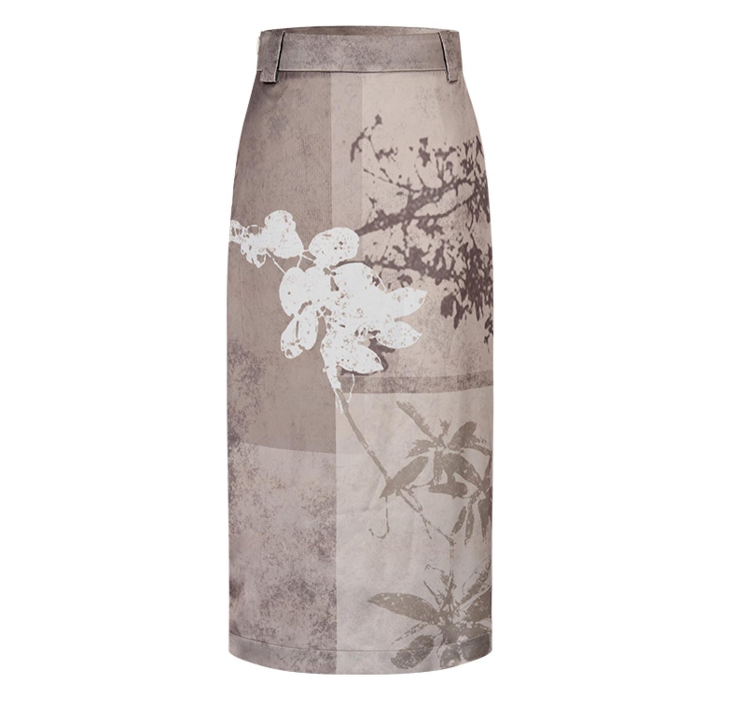 National Style Shadow Print Skirt