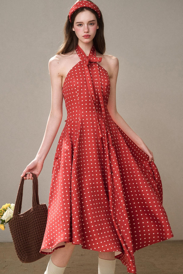 Galaxy Comfortable Retro Red Dress