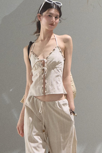 Amber Striped Pants Set-Up