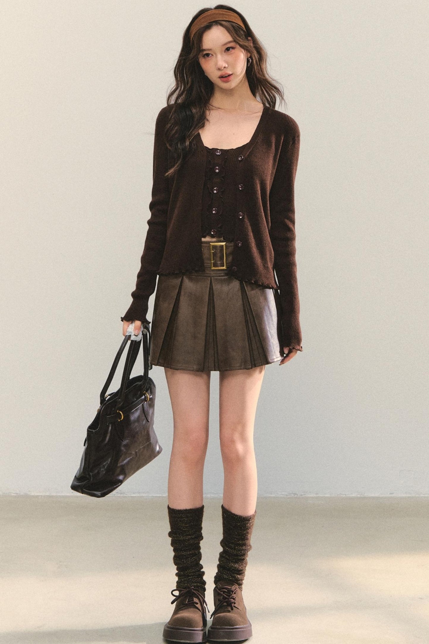 Elegant Leather Skirt