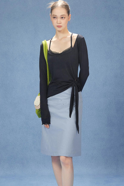 U-Neck Corset Top Set