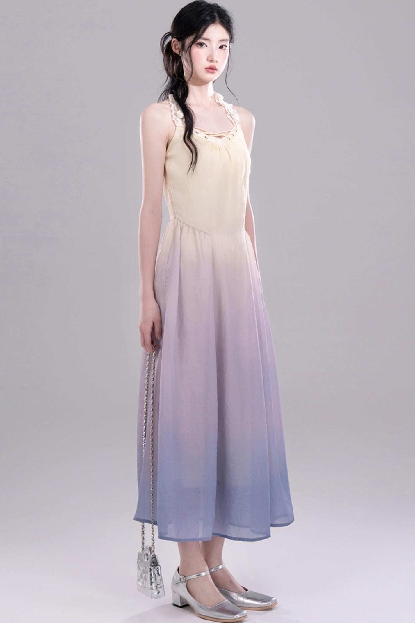 Romantic Purple A-Line Dress