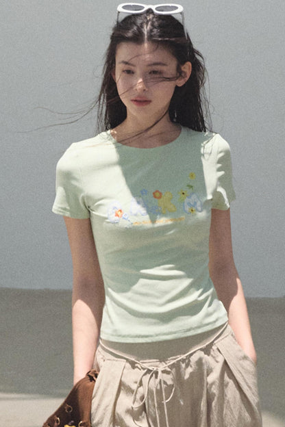 Skin-friendly Crewneck T-Shirt