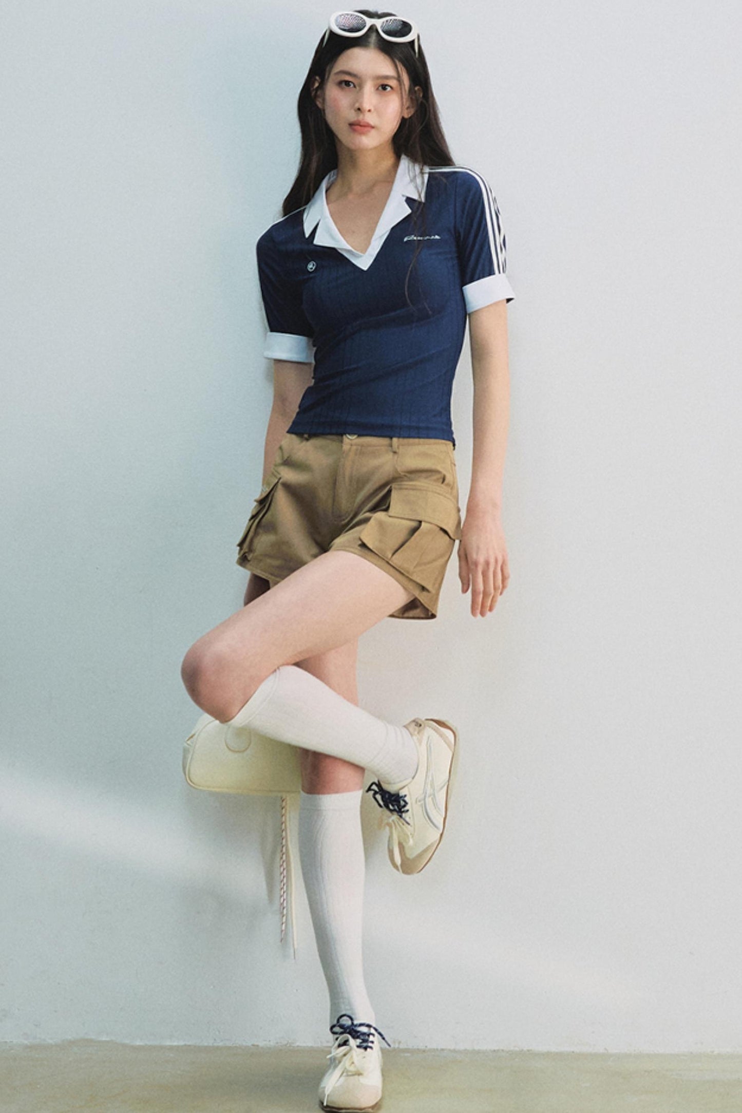 Jennie Navy Tee