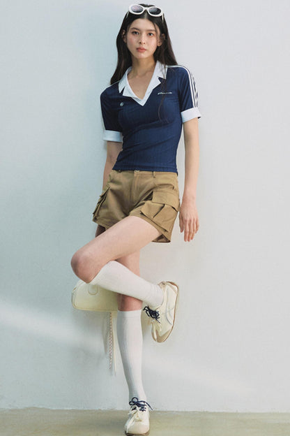 Jennie Navy Tee