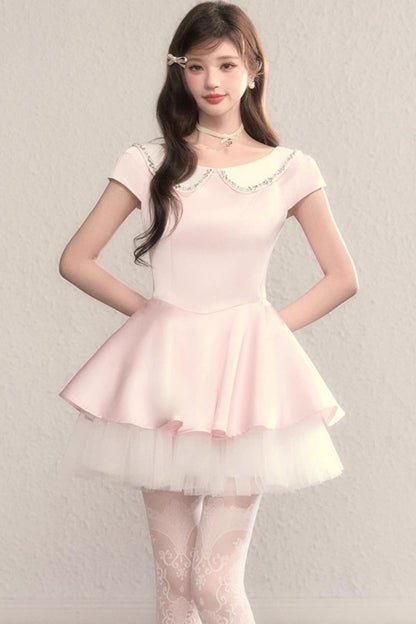 Blue Madeleine A-Line Princess Dress