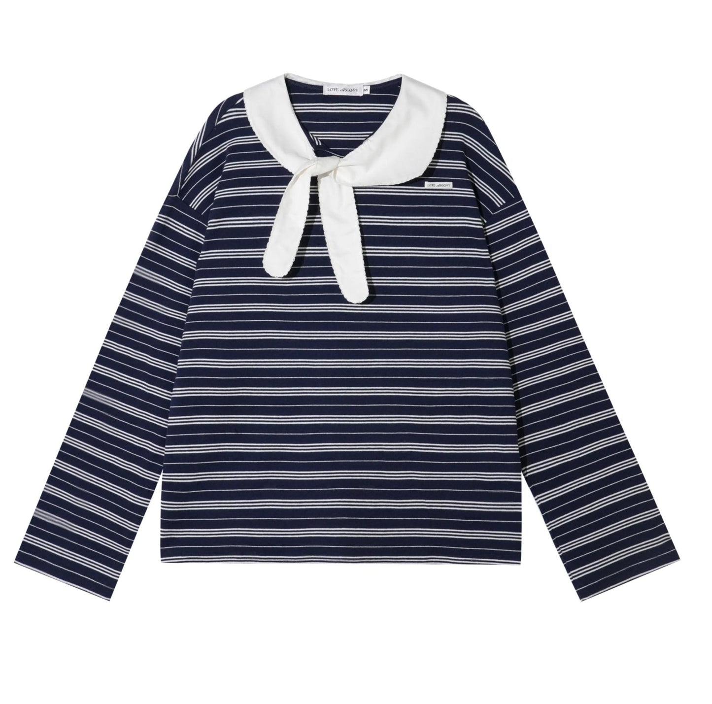 Striped Bow Tie T-Shirt Set-Up