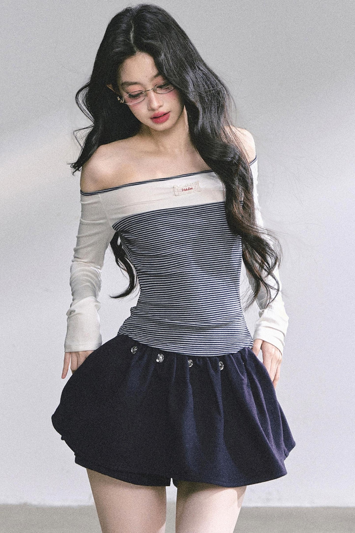 Striped Long-Sleeved Top