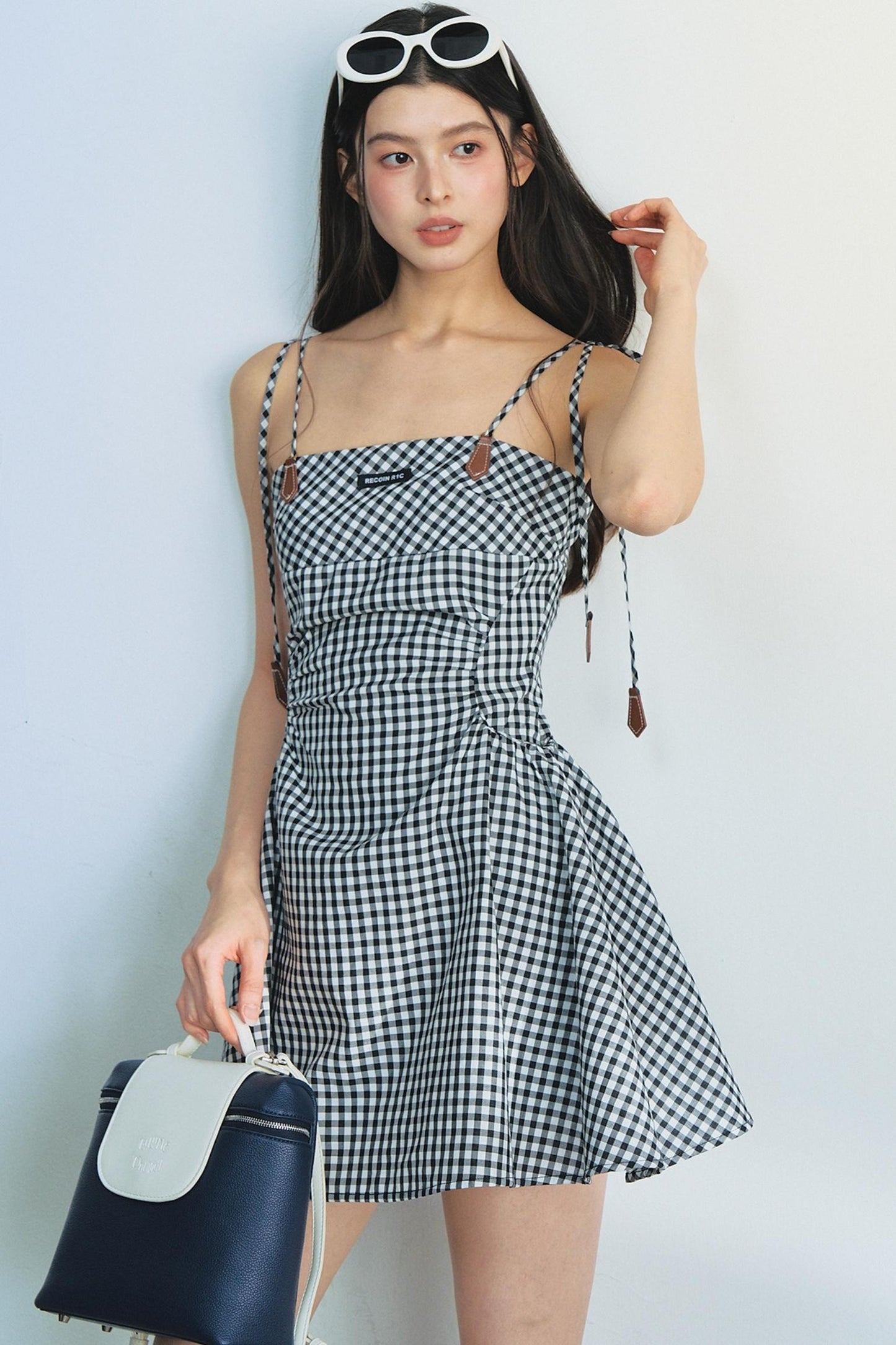 Tencel Checkered Camisole Dress