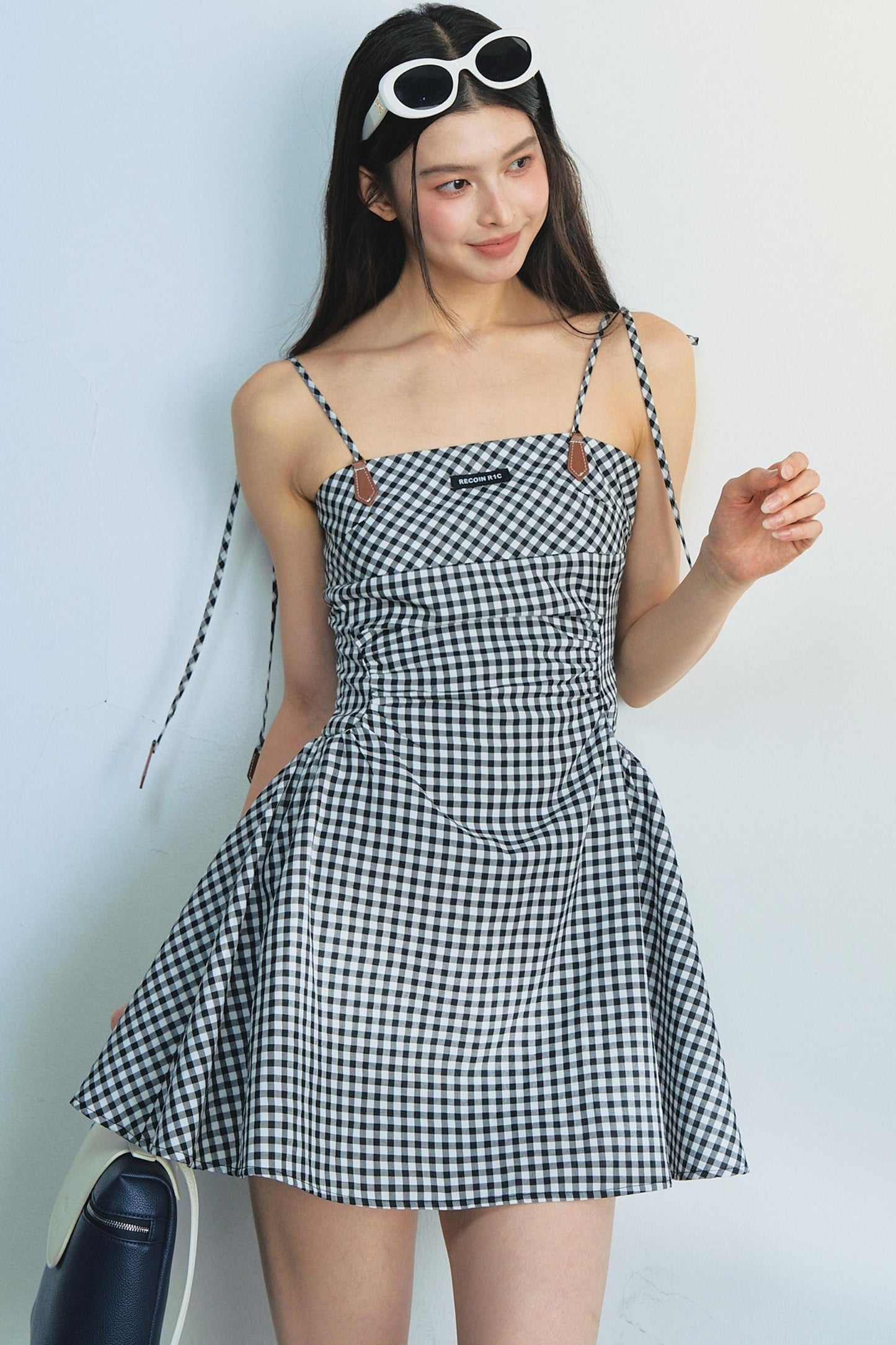 Tencel Checkered Camisole Dress