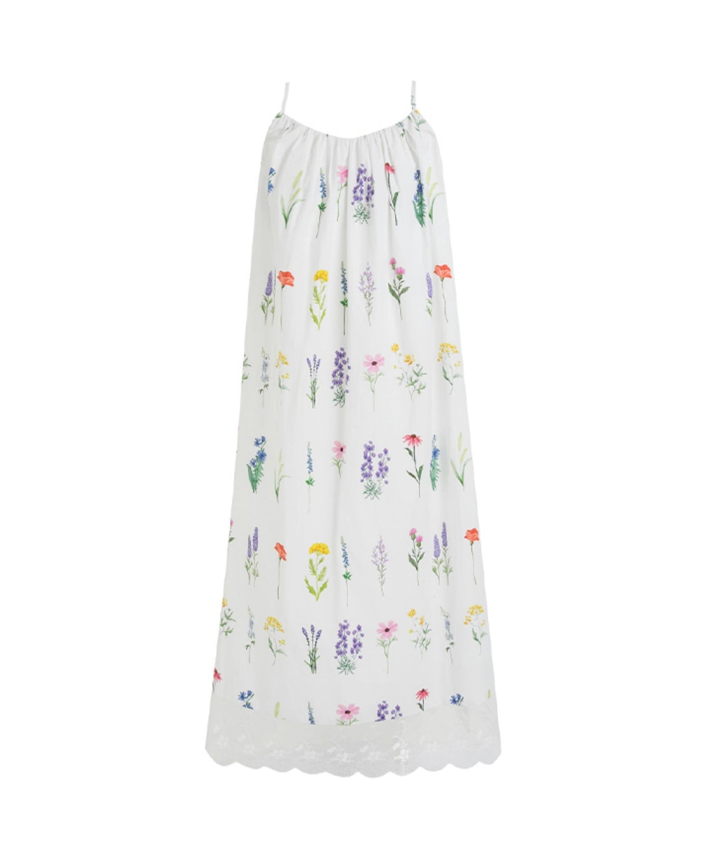 Painted Lace Halter Dress