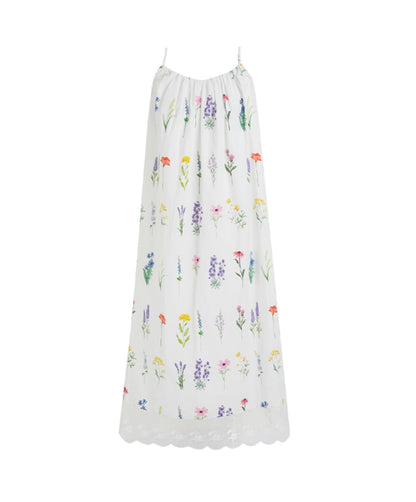 Painted Lace Halter Dress