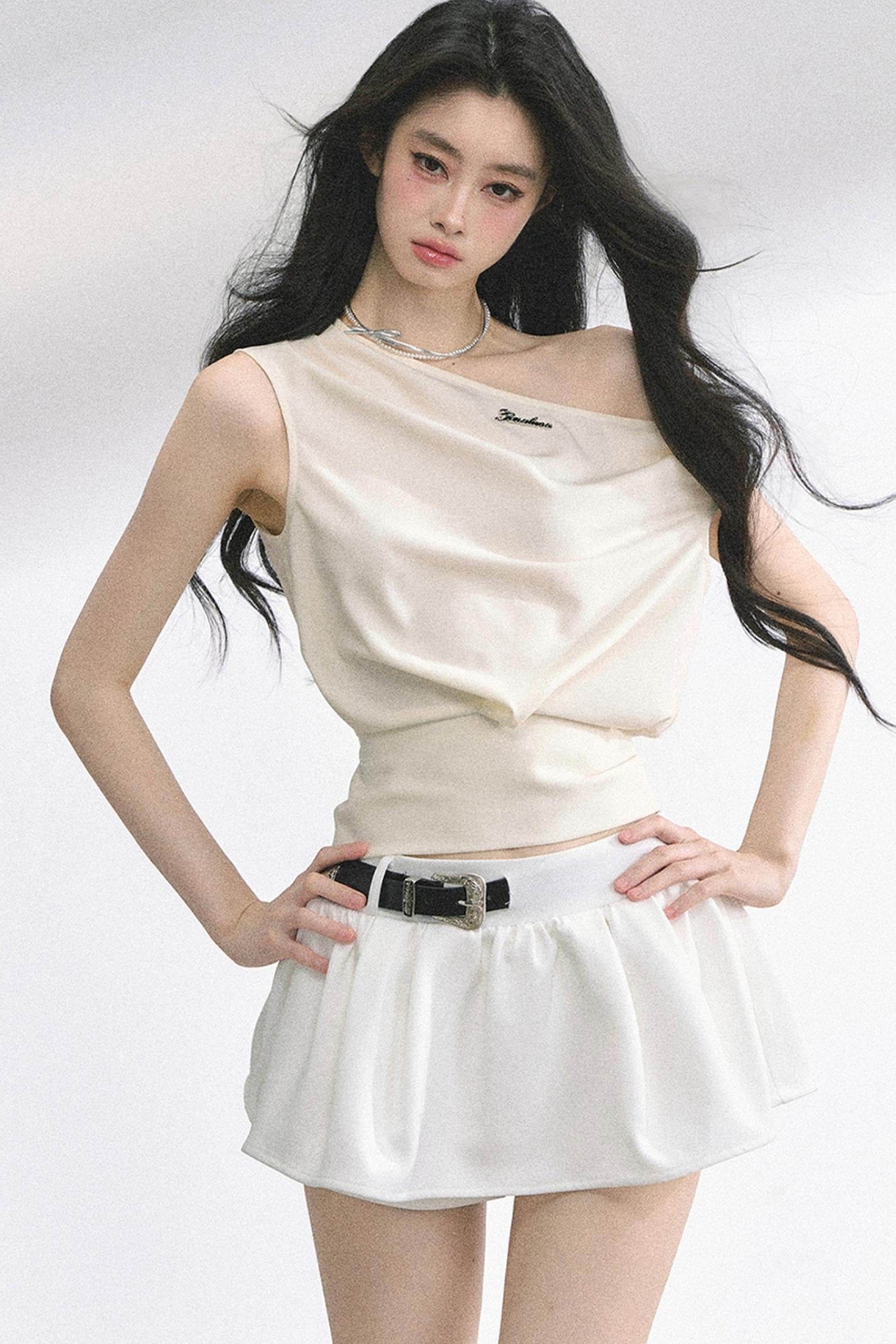 Manta Love Letter Shoulder Top