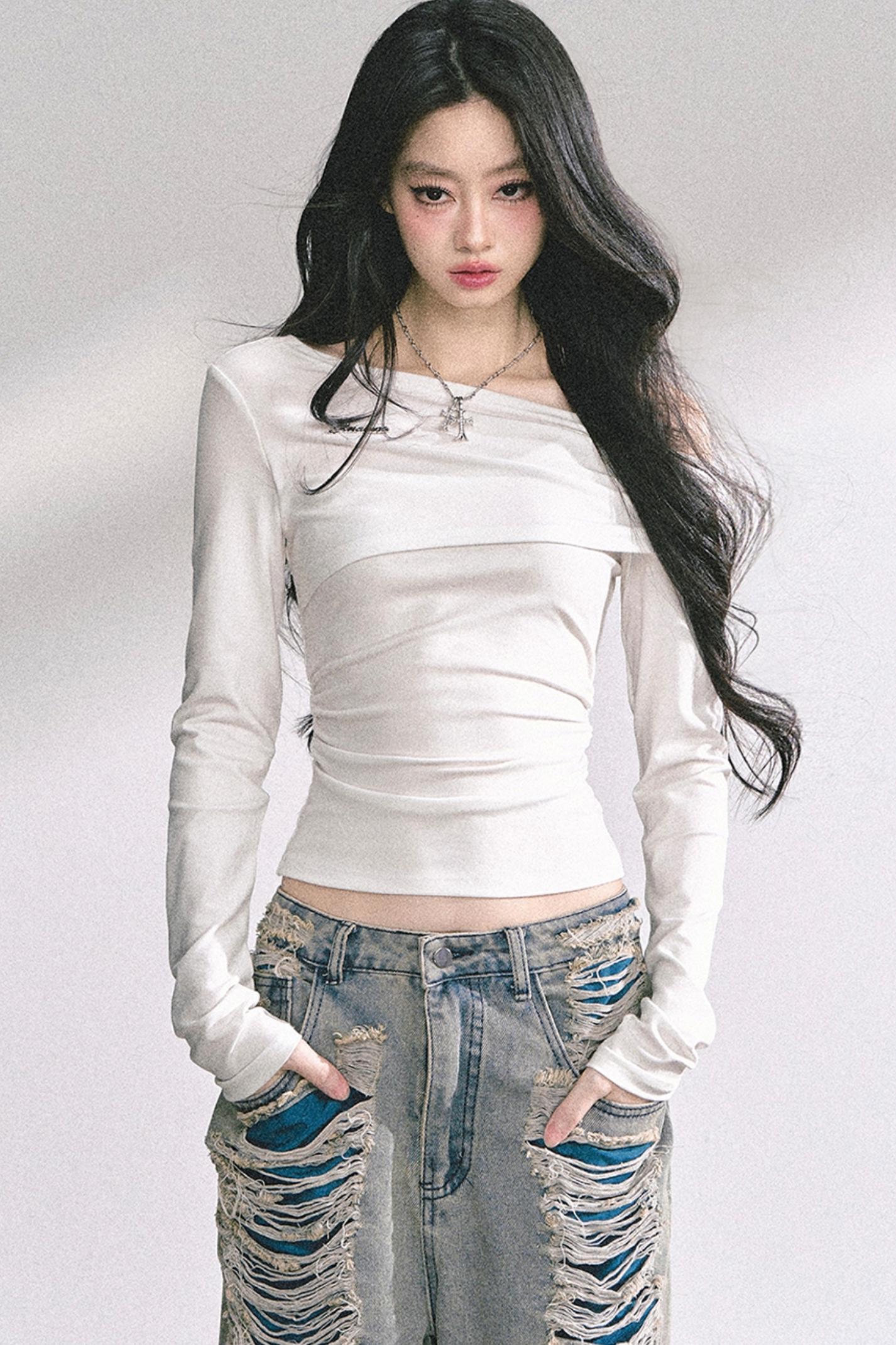 Autumn Lace Shoulder Top