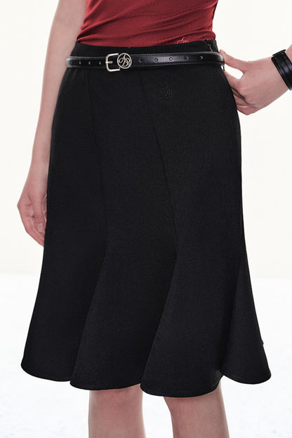 Classic High Waist Midi Skirt