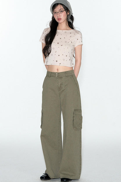 Distressed Cargo Pants