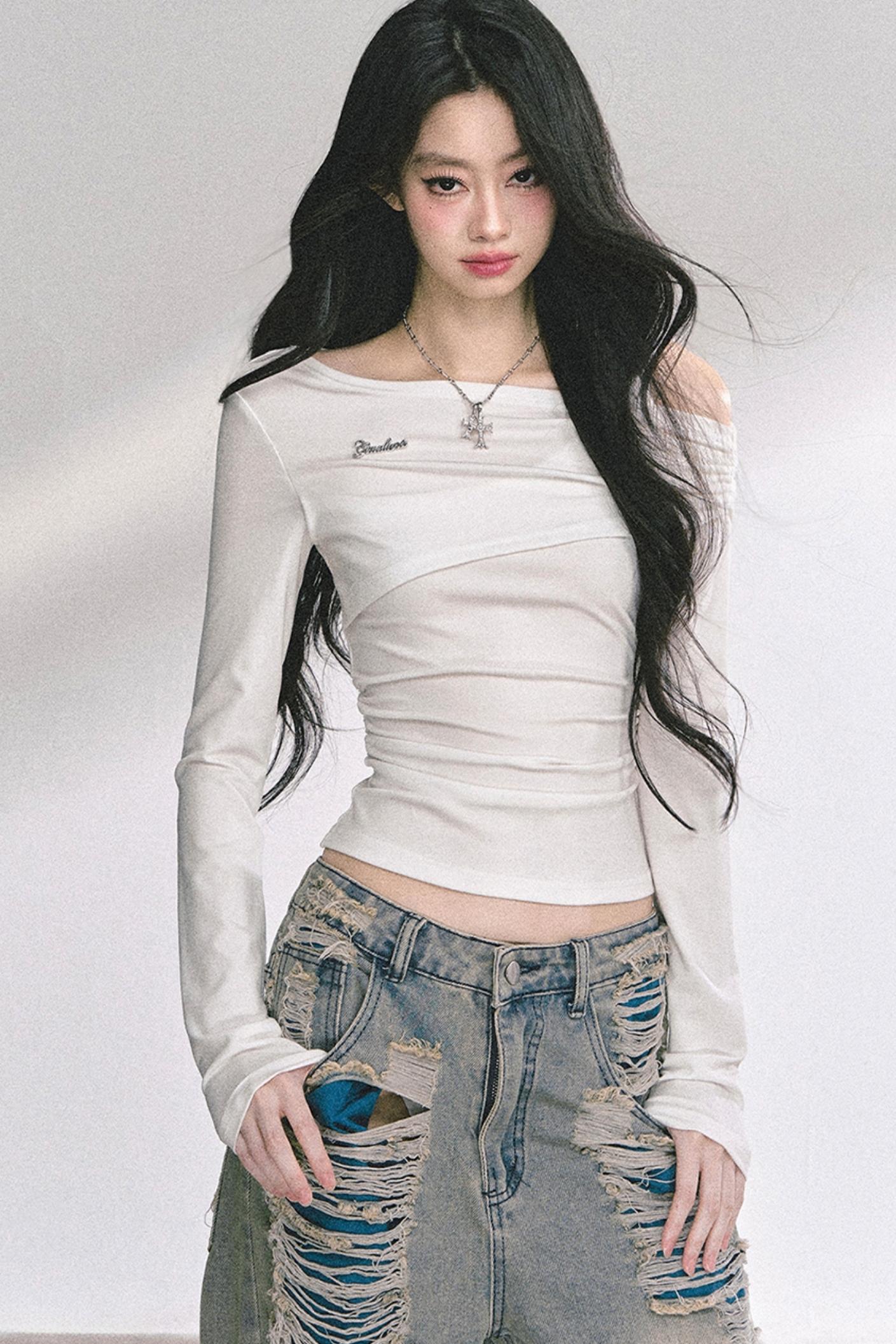 Autumn Lace Shoulder Top