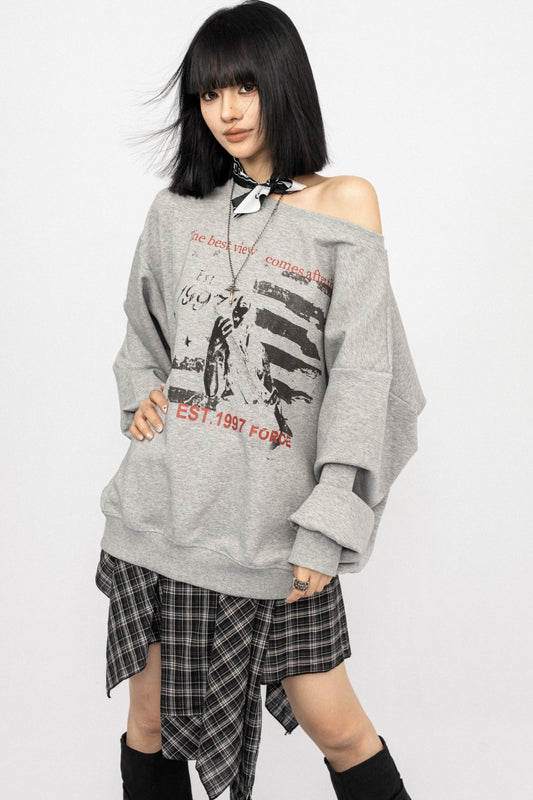 American Long Sleeve Loose Top