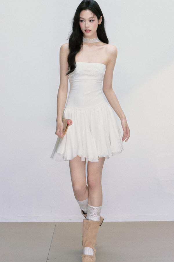 Ripple Halterneck Dress