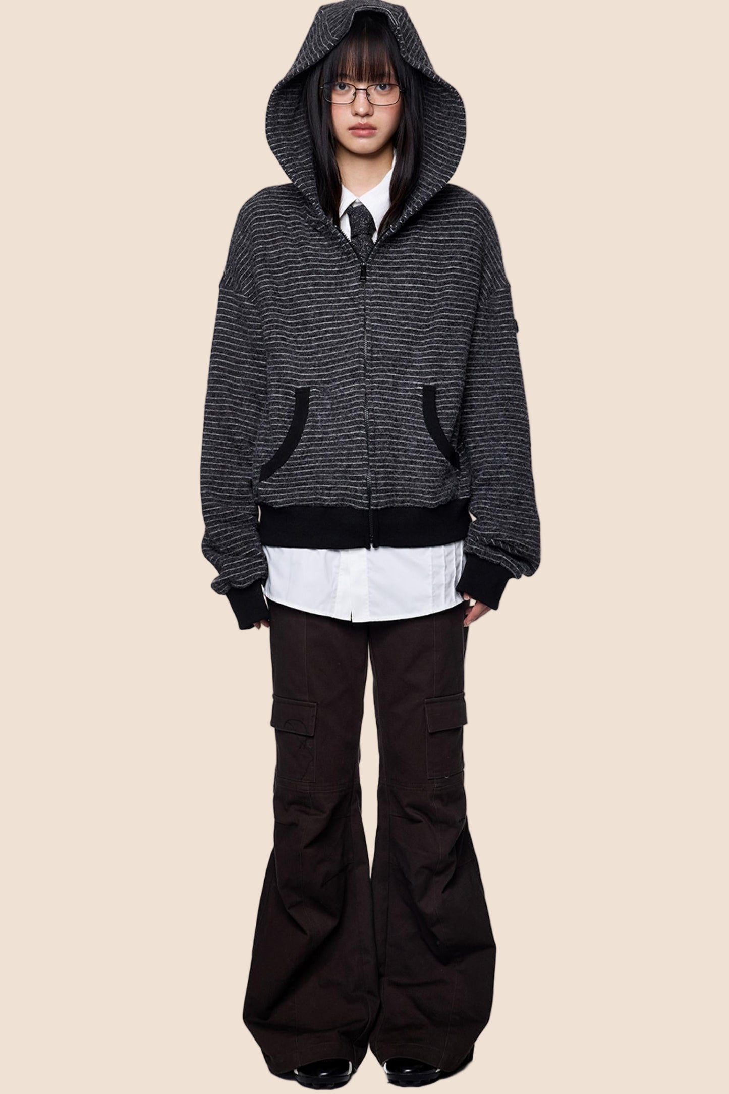 Lazy Vintage Rabbit Hooded Jacket