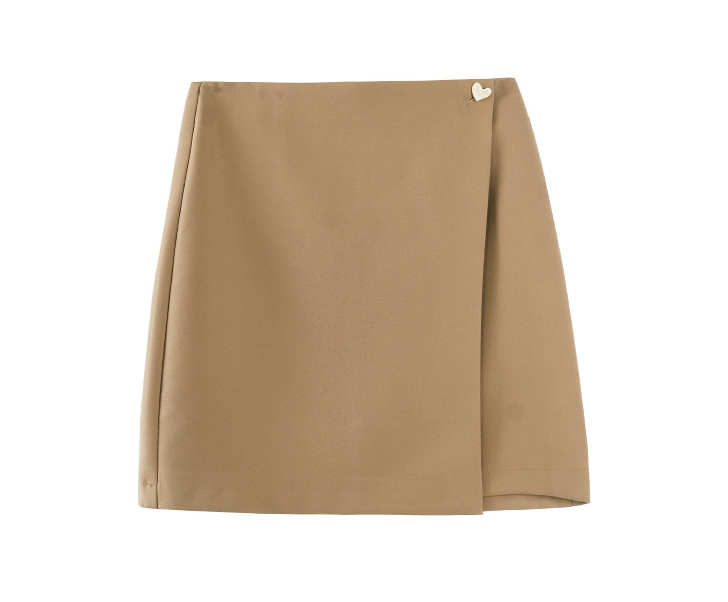Designer Khaki A-Line Skirt