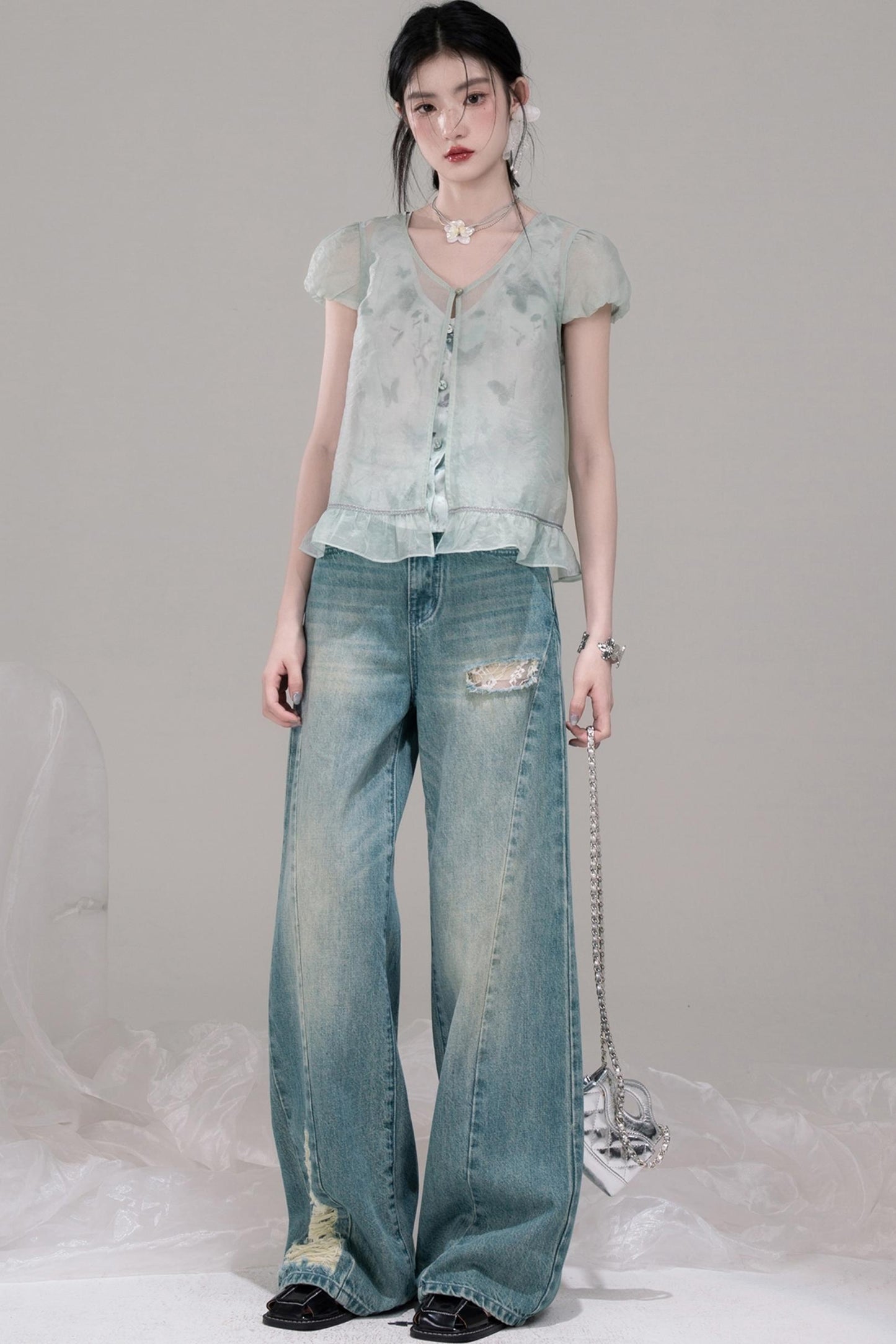 Ethereal Layered Ensemble Dress Set